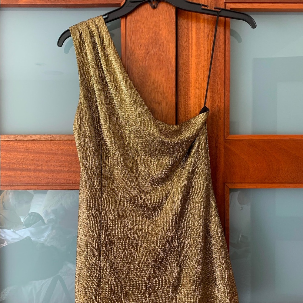 Cache Gold One-Shoulder Top - Picture 3 of 3
